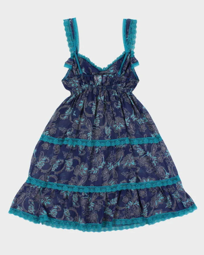 Vintage Y2k 2000s Victoria's Secret Angels Mesh Paisley Pattern Tiered Dress - S sold by Rokit product image thumbnail 2