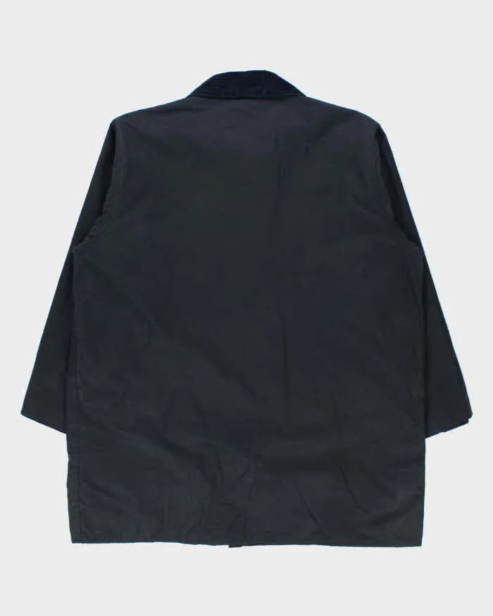 Vintage Barbour Classic Navy Border Tartan Lined Waxed Country Jacket - 3XL sold by Rokit product image thumbnail 2