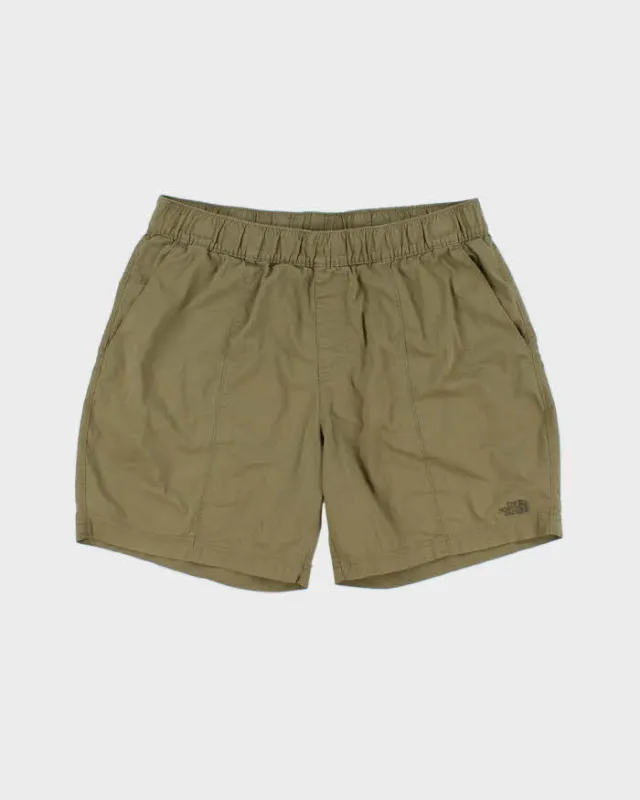 Vintage The North Face 7" Khaki Canvas Adventure Shorts - L made by The North Face
