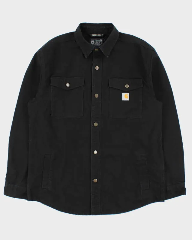 Vintage Carhartt Rugged Flex Loose Fit Long Sleeve Denim Over Shirt - M made by Carhartt