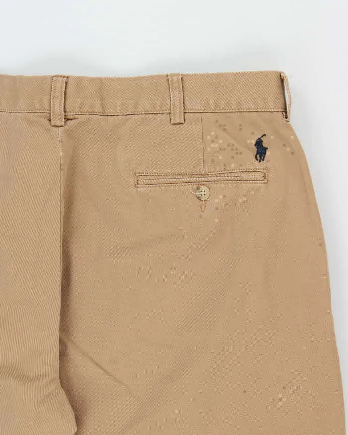 Vintage Y2K 00s Polo Ralph Lauren 'Preston Pant' Tan Relaxed Fit Chino Trousers - W38 L30 sold by Rokit product image thumbnail 4
