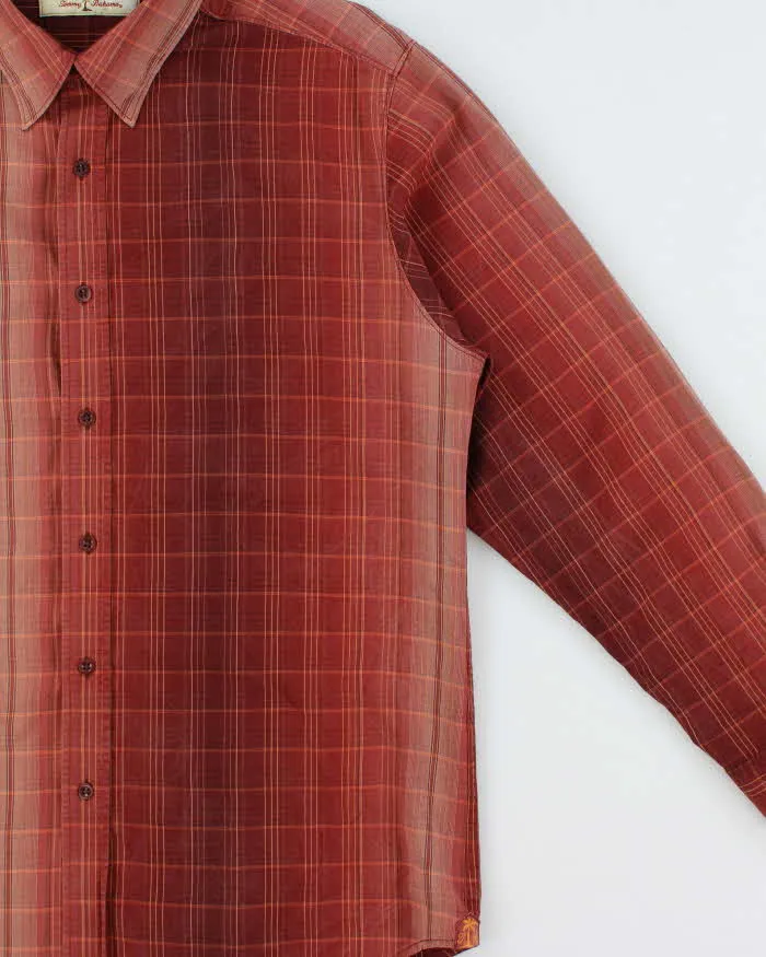 Vintage Y2K 00s Tommy Bahama Silk Gradient Plaid Long Sleeve Shirt - L sold by Rokit product image thumbnail 3