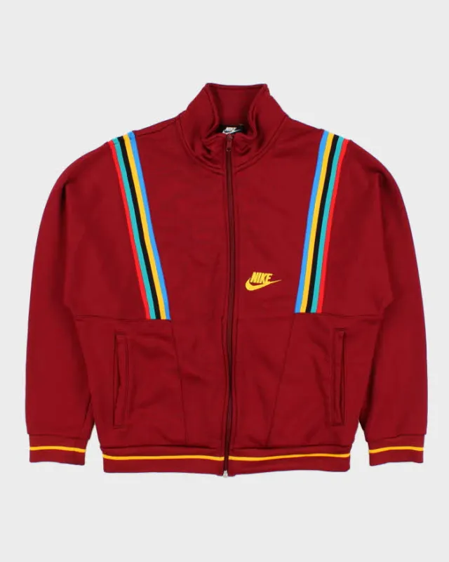 Nike 1988 Dept. Of Archives Embroidered Big Logo Striped Reissue Track Jacket - M made by Nike