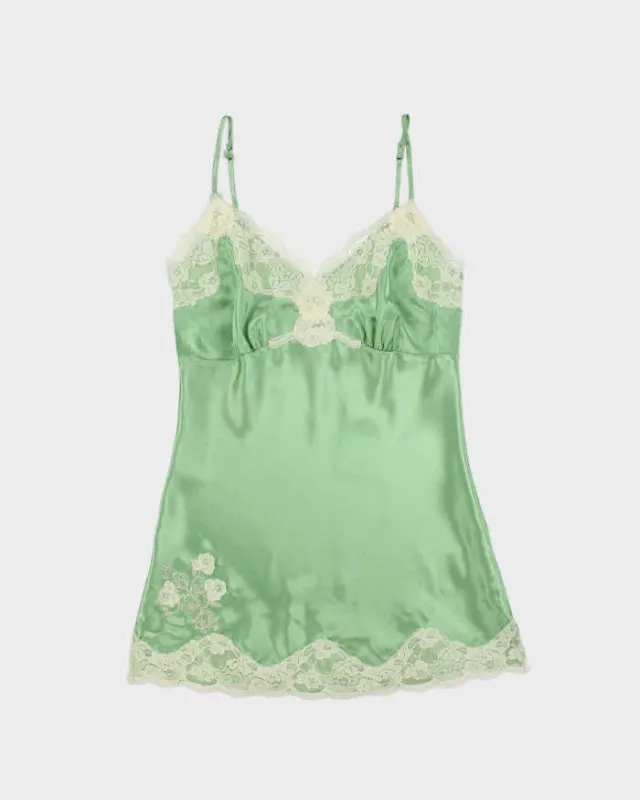 Vintage Y2k 2000s Suzy Satin Mini Slip Dress - S made by Rokit