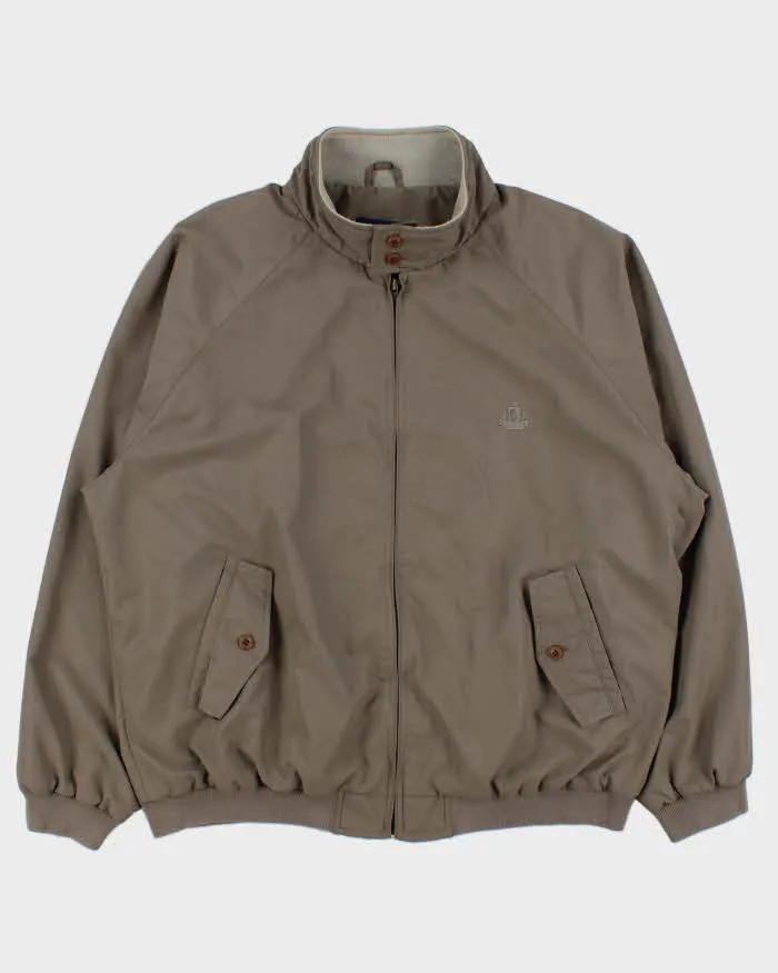 Vintage 1990s Izod Khaki Soft Shell Harrington Jacket - L sold by Rokit