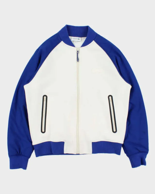 Vintage Lacoste Croc Soft Shell Two-Tone Varsity Bomber Jacket - L made by Lacoste
