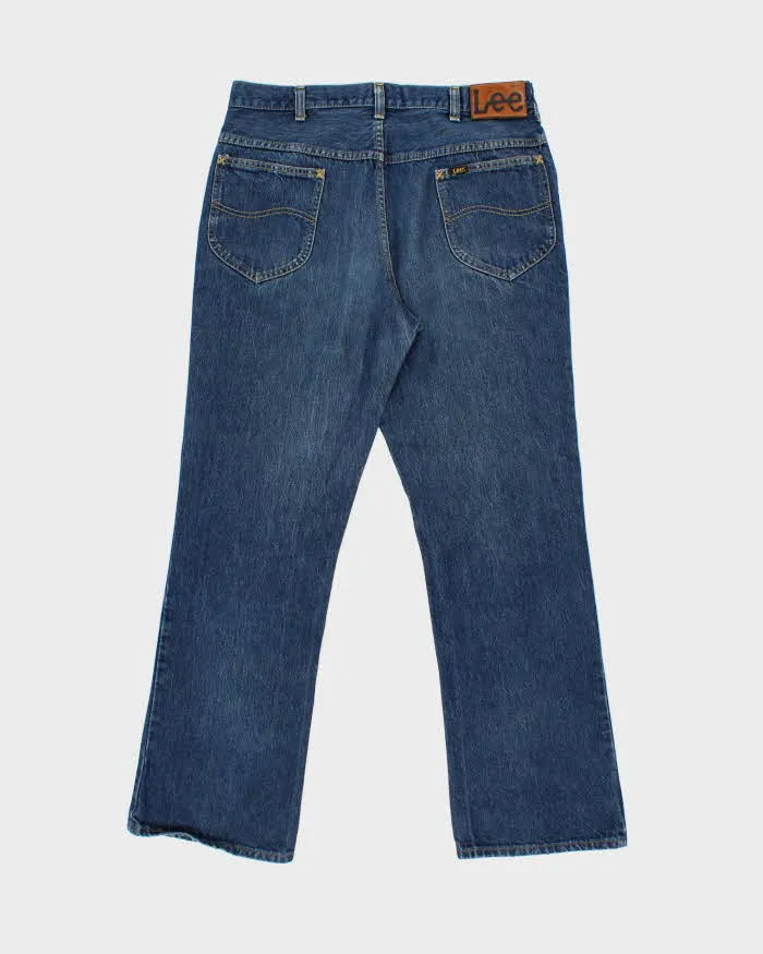 Vintage 1988 Lee Riders Made In Canada Mid Rise Dark Wash Denim Bootcut Jeans - W34 L30 sold by Rokit product image thumbnail 2