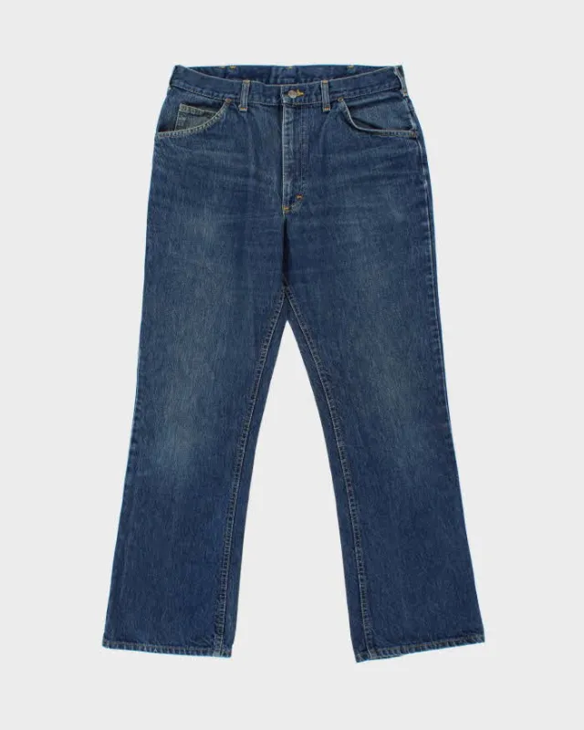 Vintage 1988 Lee Riders Made In Canada Mid Rise Dark Wash Denim Bootcut Jeans - W34 L30 made by Lee