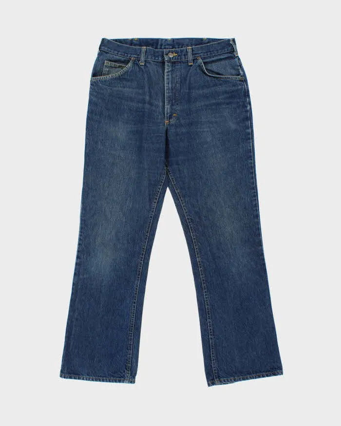 Vintage 1988 Lee Riders Made In Canada Mid Rise Dark Wash Denim Bootcut Jeans - W34 L30 sold by Rokit