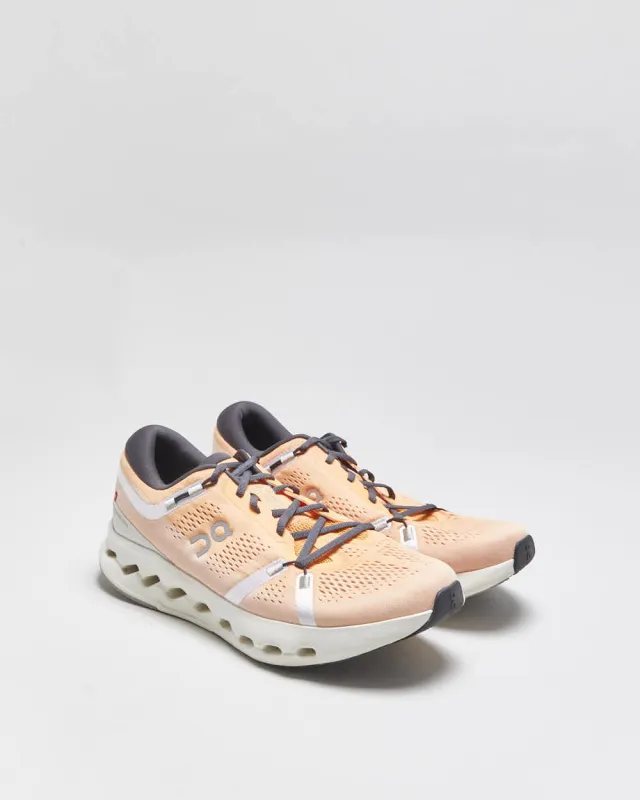 SS2025 On Cloudsurfer 2 Tangerine/Ivory Running Trainers - UK10 made by Rokit