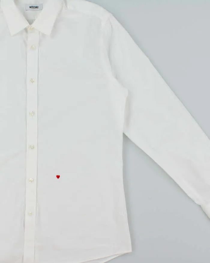 Vintage Y2K 00s Moschino Embroidered Heart Long Sleeve Shirt - L sold by Rokit product image thumbnail 3
