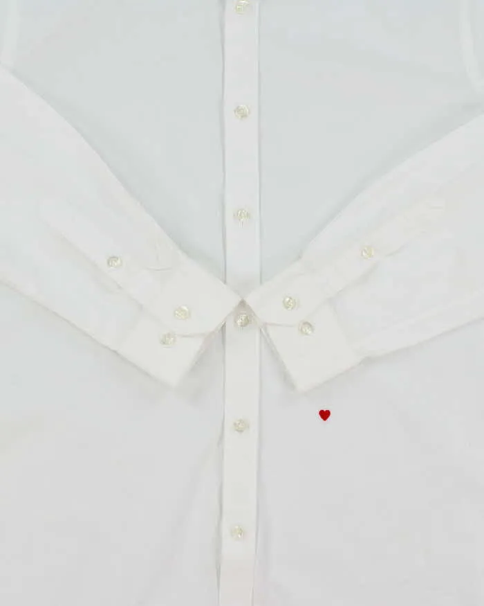 Vintage Y2K 00s Moschino Embroidered Heart Long Sleeve Shirt - L sold by Rokit product image thumbnail 4