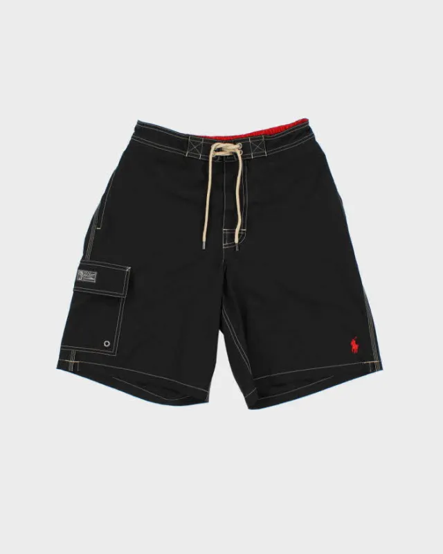 Vintage Polo Ralph Lauren Contrast Stitch Relaxed Fit Swim Shorts - S made by Ralph Lauren