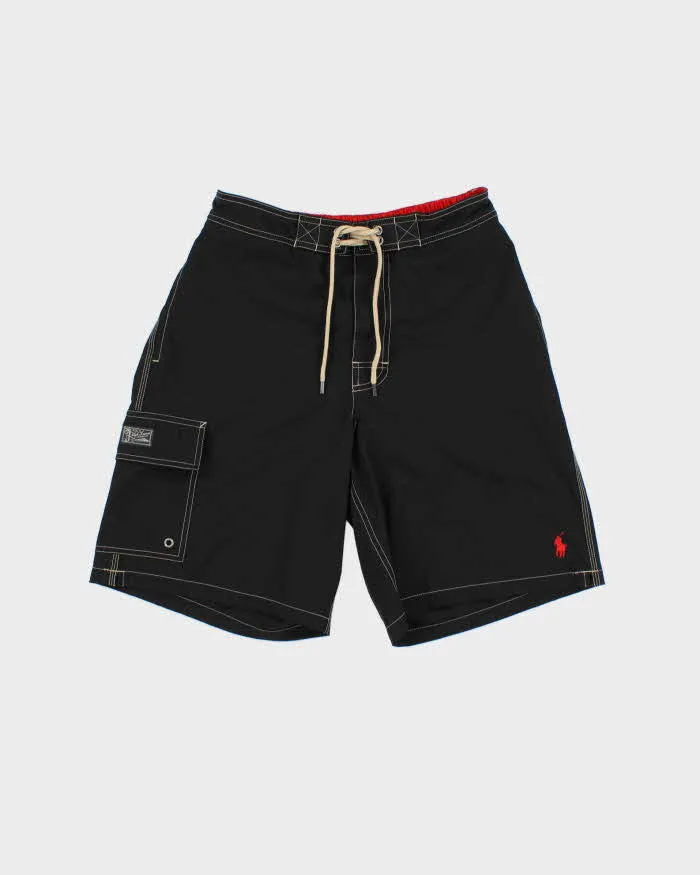 Vintage Polo Ralph Lauren Contrast Stitch Relaxed Fit Swim Shorts - S sold by Rokit
