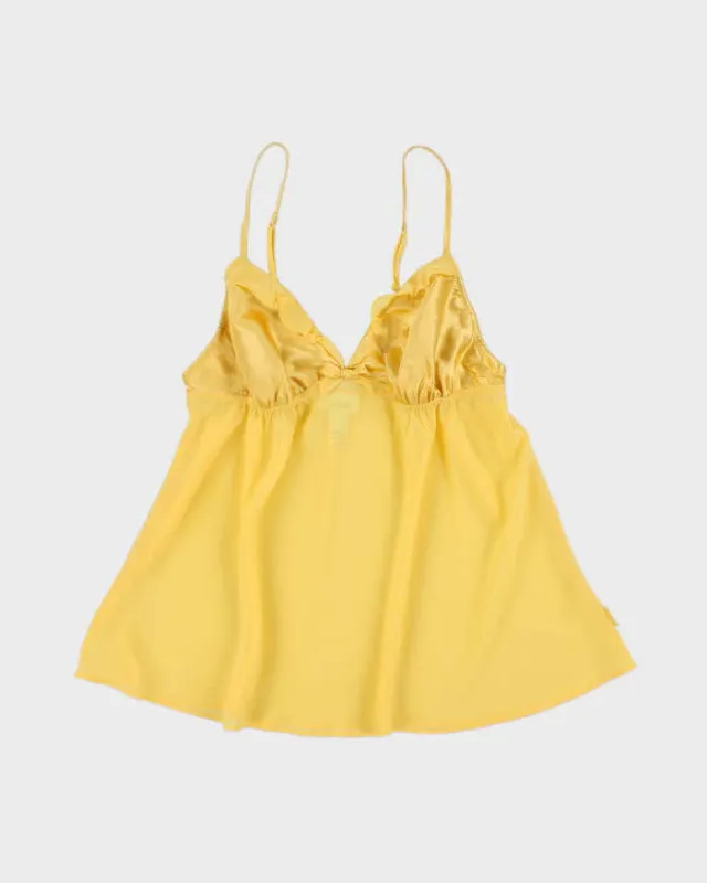 Vintage Y2k 2000s La Senza Mesh Flowy Cami - M made by Rokit