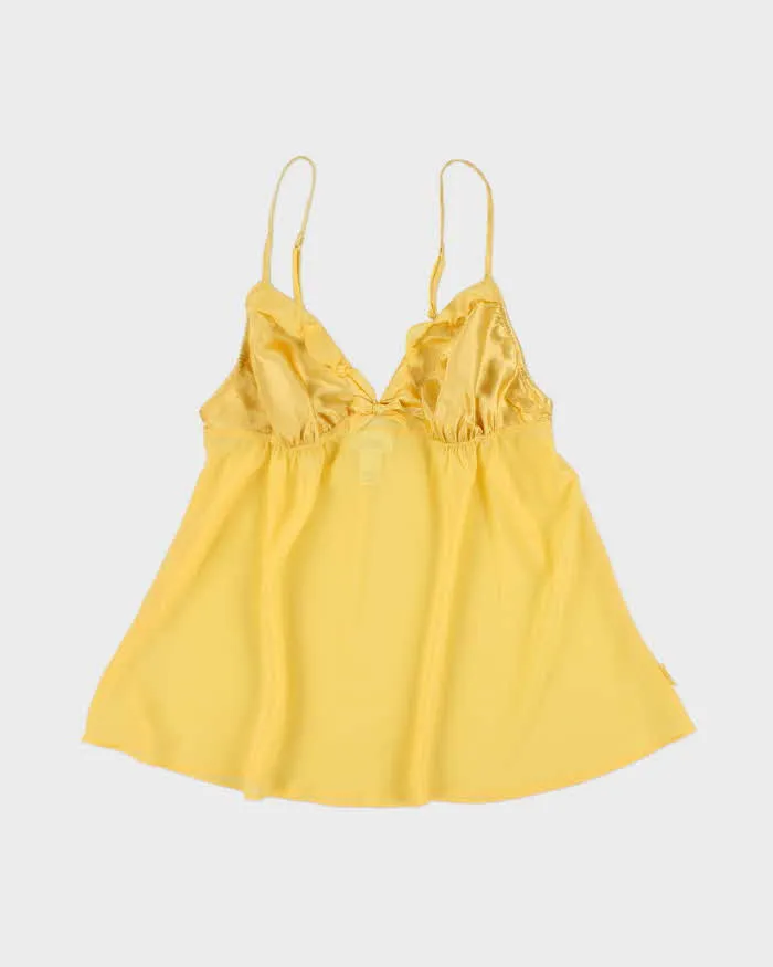 Vintage Y2k 2000s La Senza Mesh Flowy Cami - M sold by Rokit