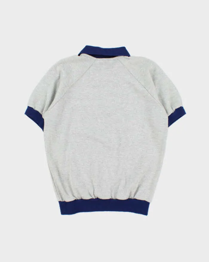 Vintage 1970s Wilson Marl Striped Short Sleeve Collared Sweatshirt - M sold by Rokit product image thumbnail 2