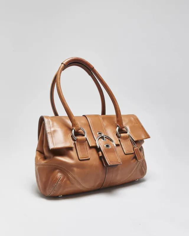 Vintage Y2k 2000s Coach Soho Leather Satchel Handbag made by Coach