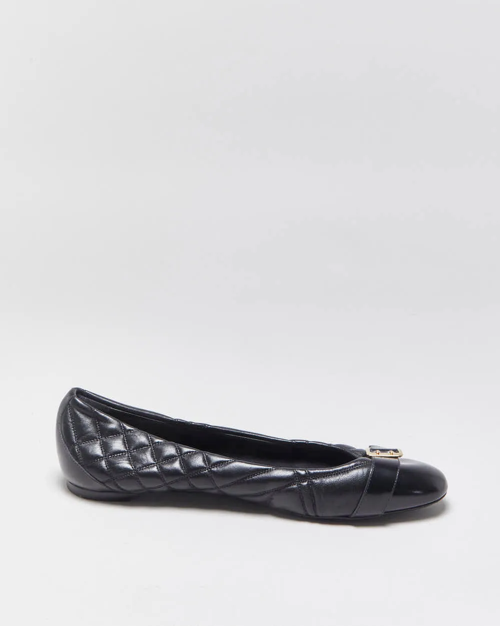 Vintage Burberry Quilted Leather Ballet Flats - UK8 sold by Rokit product image thumbnail 2