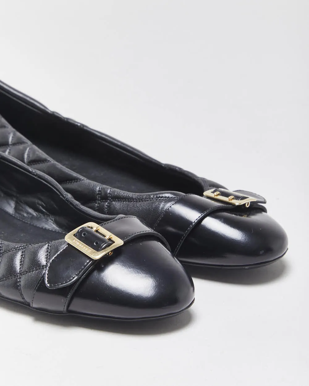 Vintage Burberry Quilted Leather Ballet Flats - UK8 sold by Rokit product image thumbnail 5