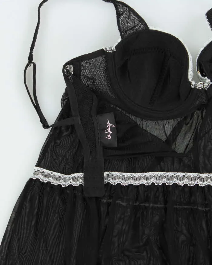 Vintage Y2k 2000s La Senza Tiered Mesh Cami Top - S sold by Rokit product image thumbnail 5