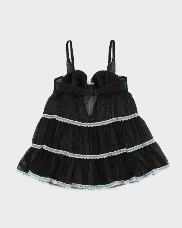 Vintage Y2k 2000s La Senza Tiered Mesh Cami Top - S sold by Rokit product image thumbnail 2