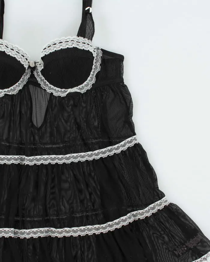 Vintage Y2k 2000s La Senza Tiered Mesh Cami Top - S sold by Rokit product image thumbnail 3