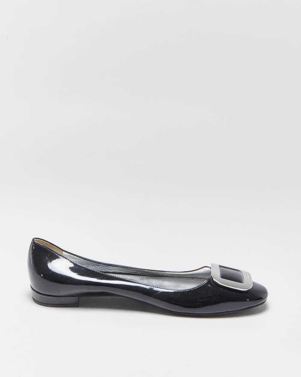 Vintage Prada Patent Leather Chunky Buckle Ballet Flats - UK8 sold by Rokit product image thumbnail 2