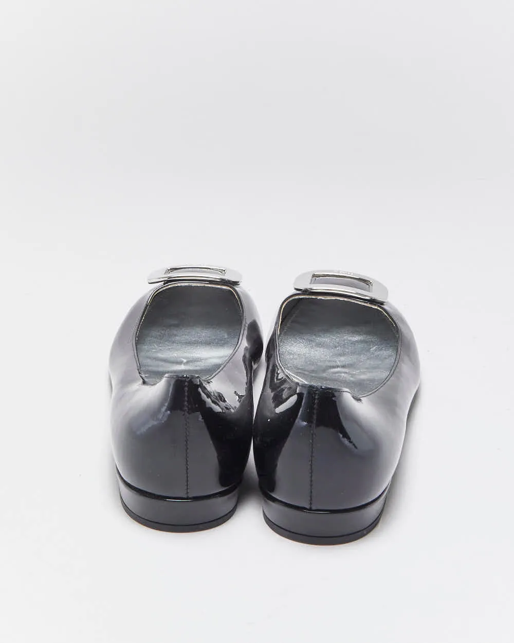 Vintage Prada Patent Leather Chunky Buckle Ballet Flats - UK8 sold by Rokit product image thumbnail 4
