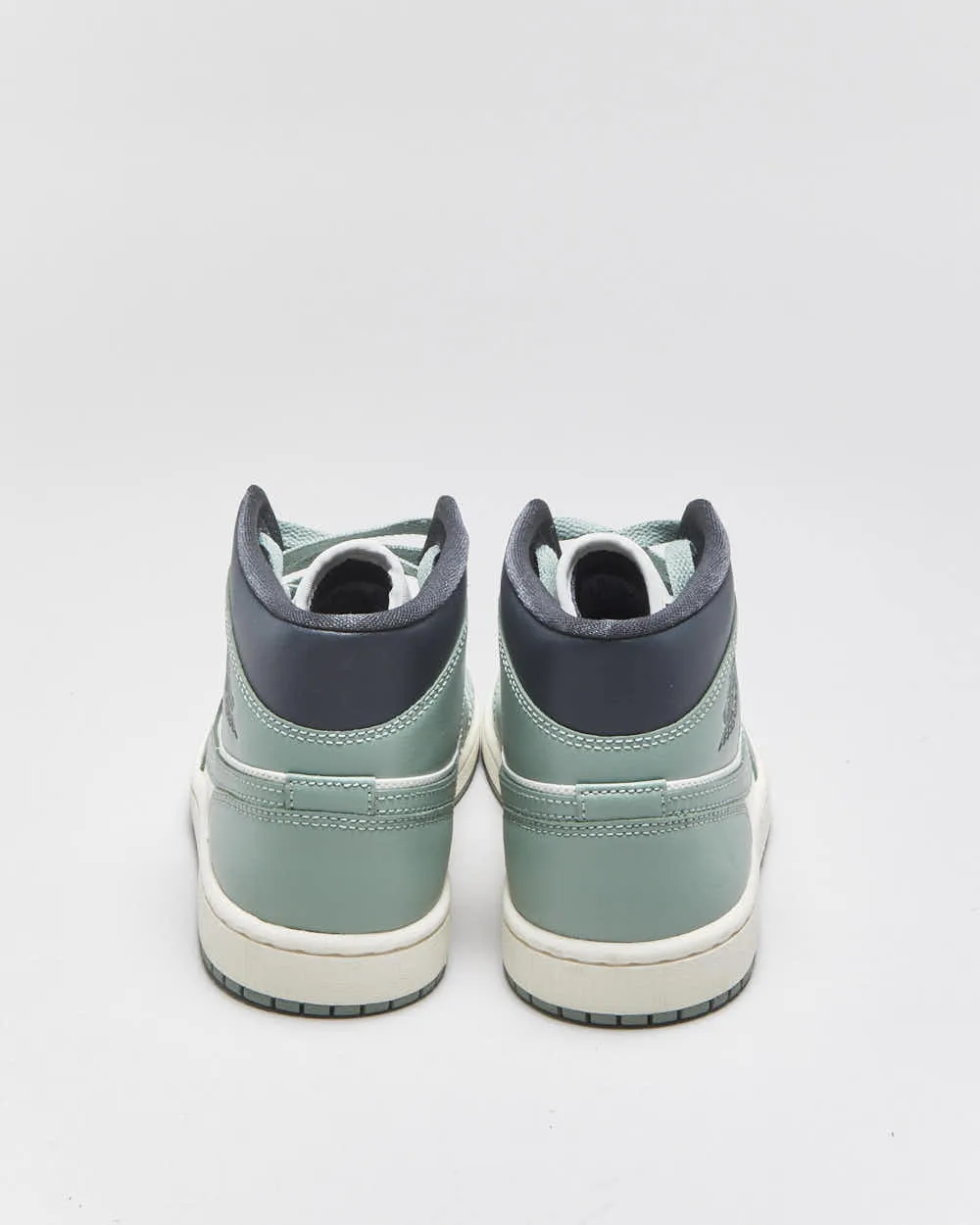 DS 2023 Nike Air Jordan 1 Mid 'Jade Smoke ' Women's Leather Trainers - UK4 sold by Rokit product image thumbnail 4