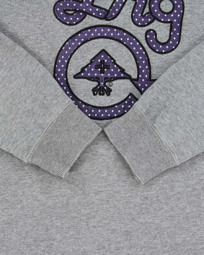Vintage Y2K 00s LRG Clothing Equipment Marl Grey Embroidered Crewneck Sweatshirt - S sold by Rokit product image thumbnail 4