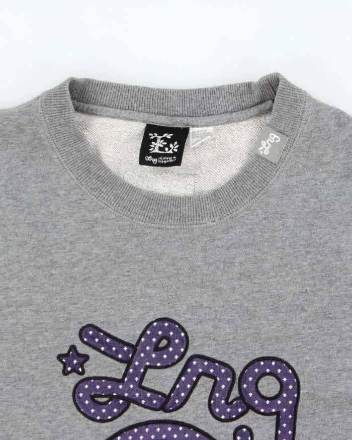 Vintage Y2K 00s LRG Clothing Equipment Marl Grey Embroidered Crewneck Sweatshirt - S sold by Rokit product image thumbnail 5