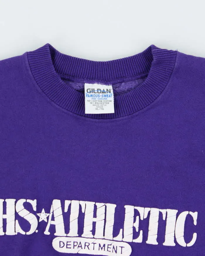 Vintage 1990s HS. Athletic Heavyweight Gildan Famous-Sweat Made In Canada Crewneck Sweatshirt - XL sold by Rokit product image thumbnail 5