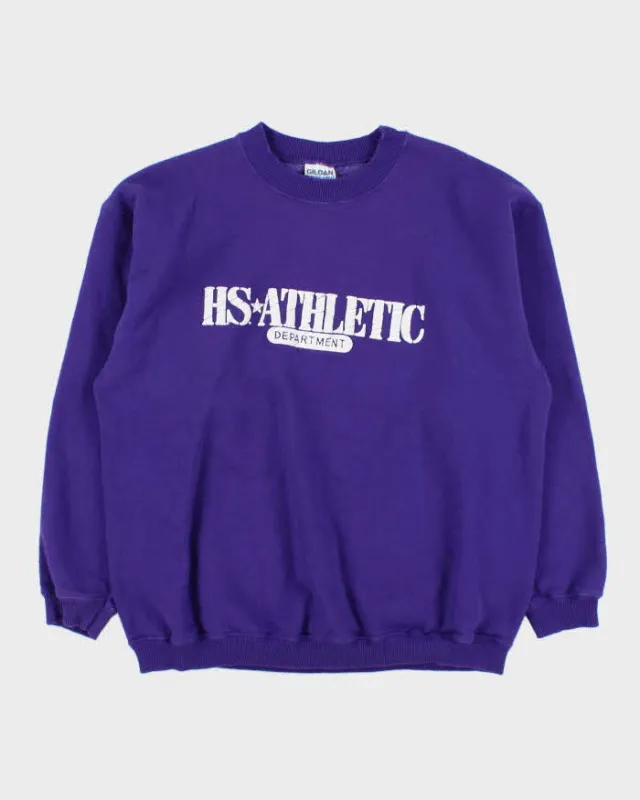 Vintage 1990s HS. Athletic Heavyweight Gildan Famous-Sweat Made In Canada Crewneck Sweatshirt - XL made by Rokit