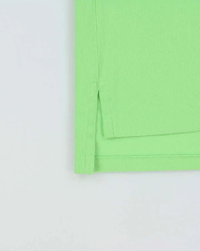 Vintage Polo Ralph Lauren Lime Neon Green Big Pony Custom Fit Short Sleeve Polo Shirt - S sold by Rokit product image thumbnail 4