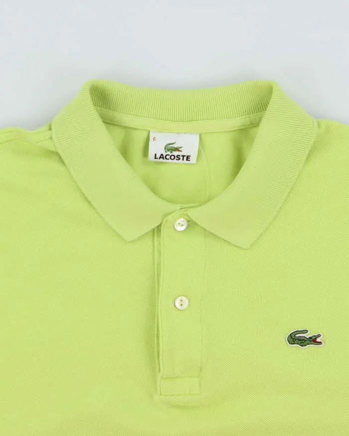 Vintage Y2K 00s Lacoste Lime Green Classic Croc Short Sleeve Polo Shirt - XL sold by Rokit product image thumbnail 5