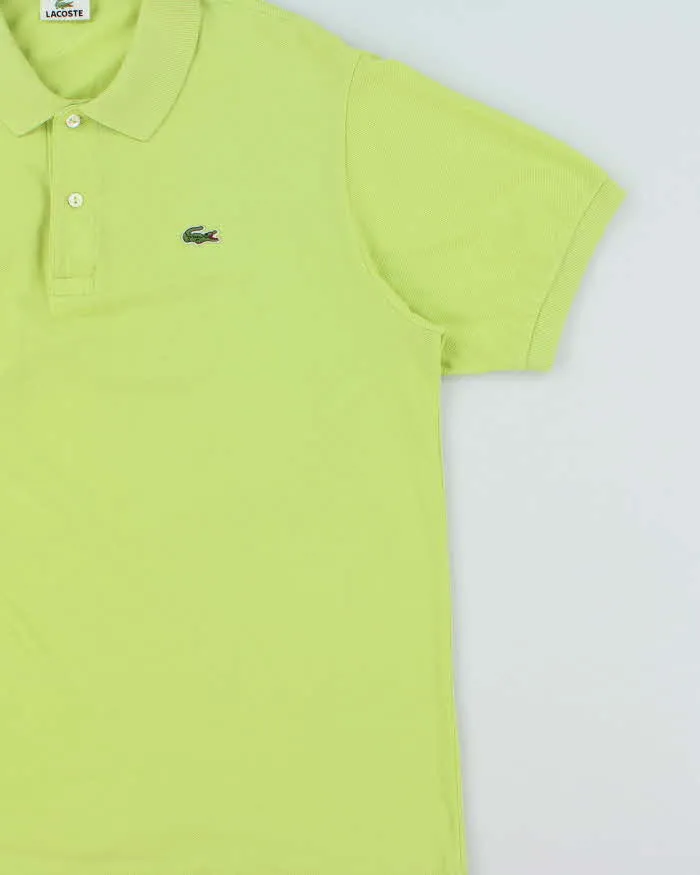 Vintage Y2K 00s Lacoste Lime Green Classic Croc Short Sleeve Polo Shirt - XL sold by Rokit product image thumbnail 3