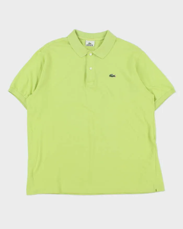 Vintage Y2K 00s Lacoste Lime Green Classic Croc Short Sleeve Polo Shirt - XL sold by Rokit