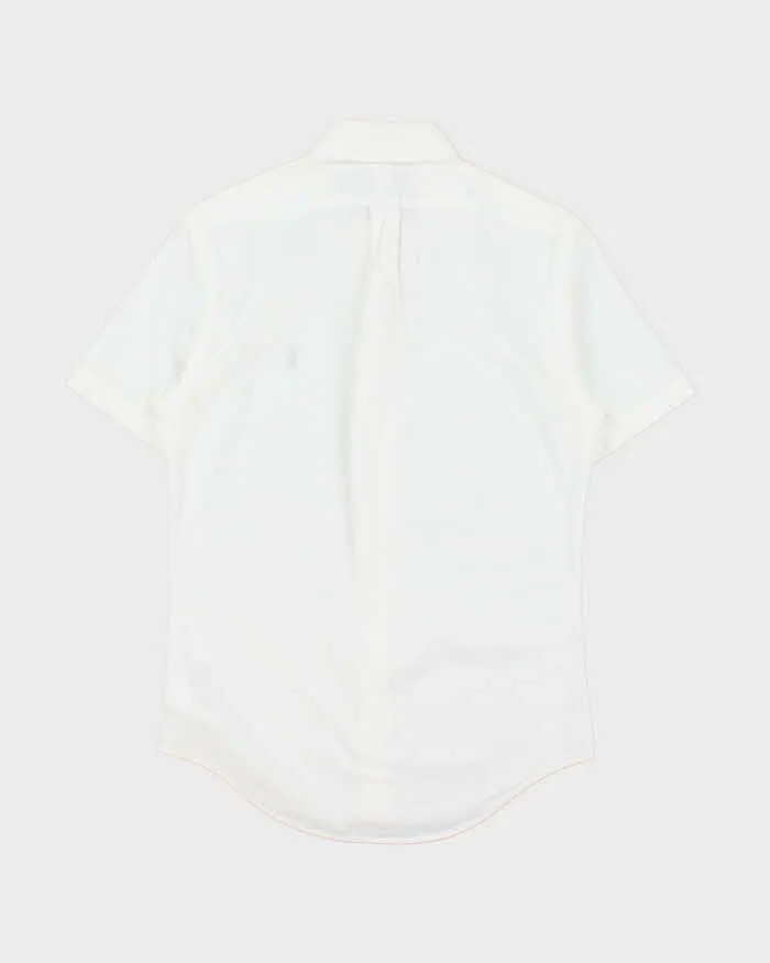 Vintage Ralph Lauren Slim Fit Seersucker Short Sleeve Shirt - S sold by Rokit product image thumbnail 2