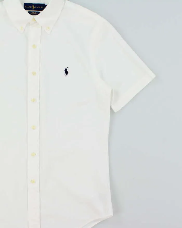 Vintage Ralph Lauren Slim Fit Seersucker Short Sleeve Shirt - S sold by Rokit product image thumbnail 3