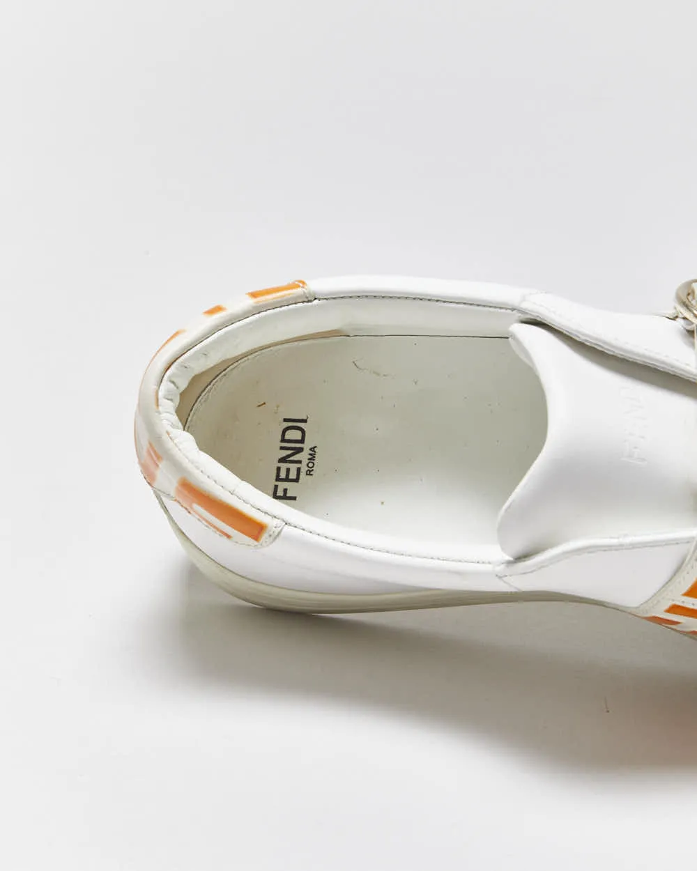 2022 Fendi Signature FF Monogram Strap Buckle Leather Women's Low Top Trainers - UK5.5 sold by Rokit product image thumbnail 5