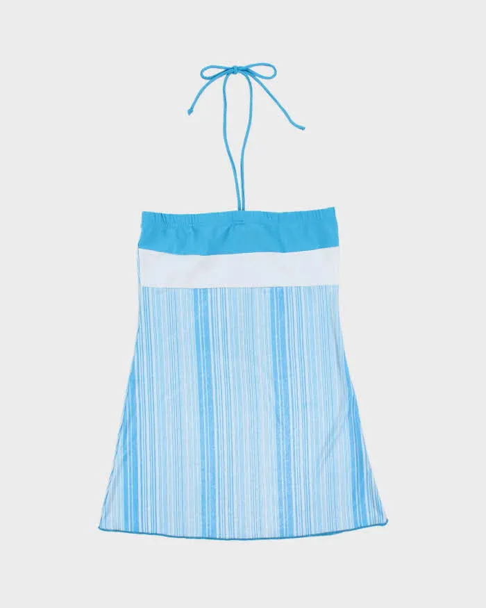 Vintage Y2k 2000s Oops Shimmery Stripe Bandeau Top - XS sold by Rokit