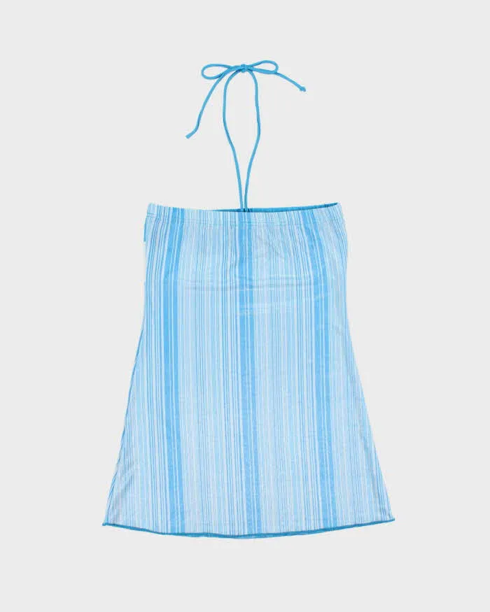 Vintage Y2k 2000s Oops Shimmery Stripe Bandeau Top - XS sold by Rokit product image thumbnail 2