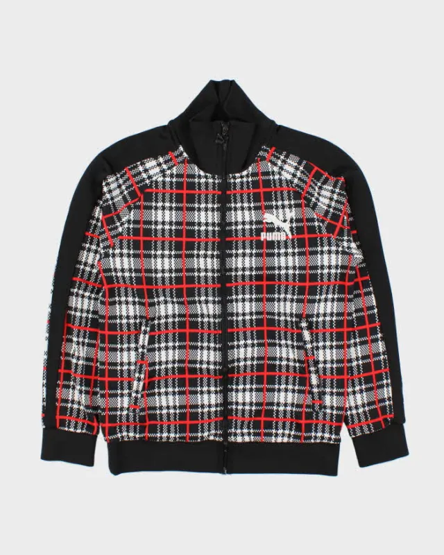 2021 Puma T7 68' Plaid Funnel Neck Track Jacket - S made by Puma