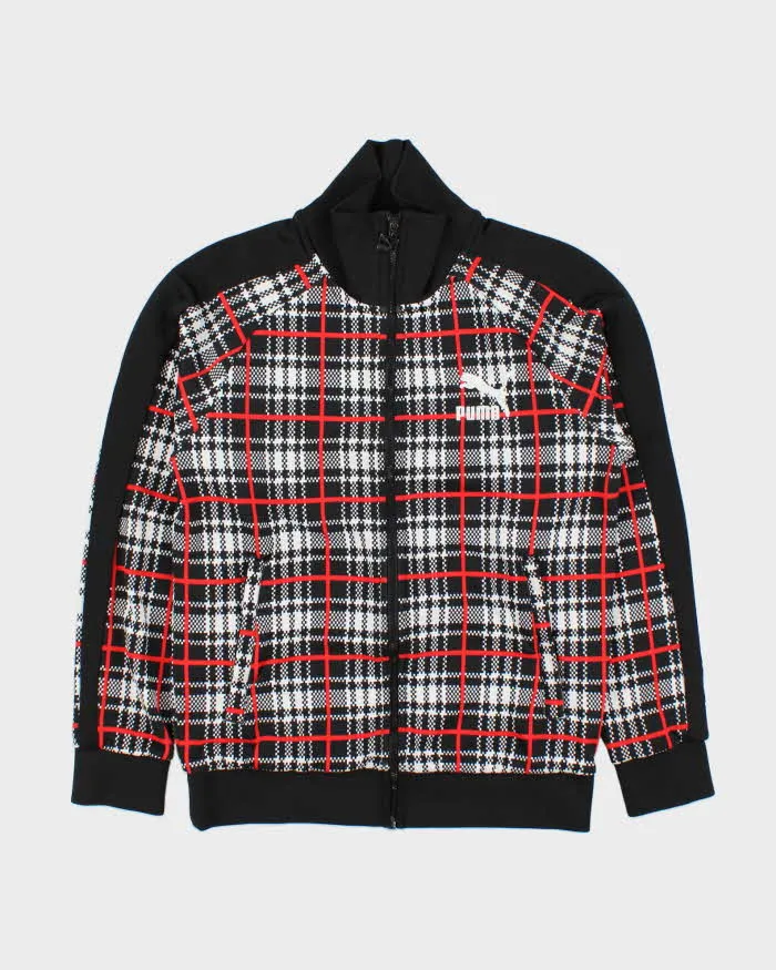 2021 Puma T7 68' Plaid Funnel Neck Track Jacket - S sold by Rokit