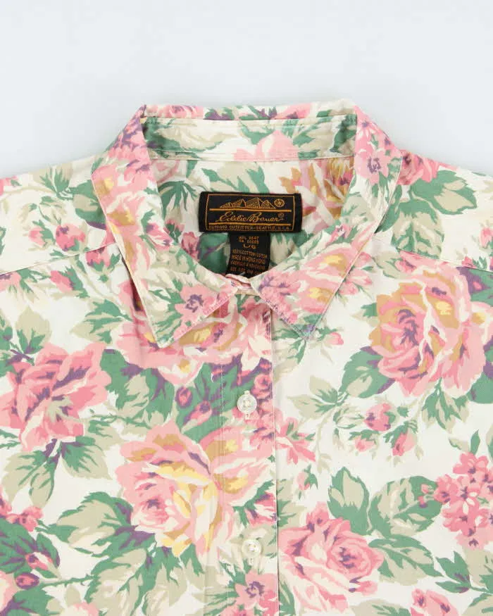 Vintage 1990s Eddie Bauer Floral Short Sleeve Shirt - L sold by Rokit product image thumbnail 4