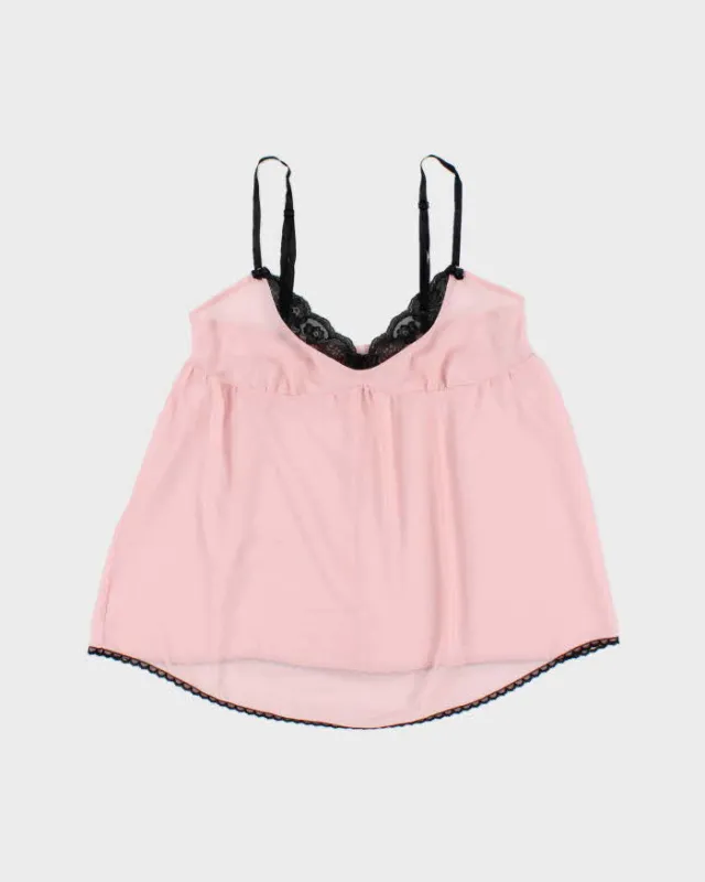 Vintage Y2k 2000s Victoria's Secret Mesh Flowy Cami Top - M made by Rokit