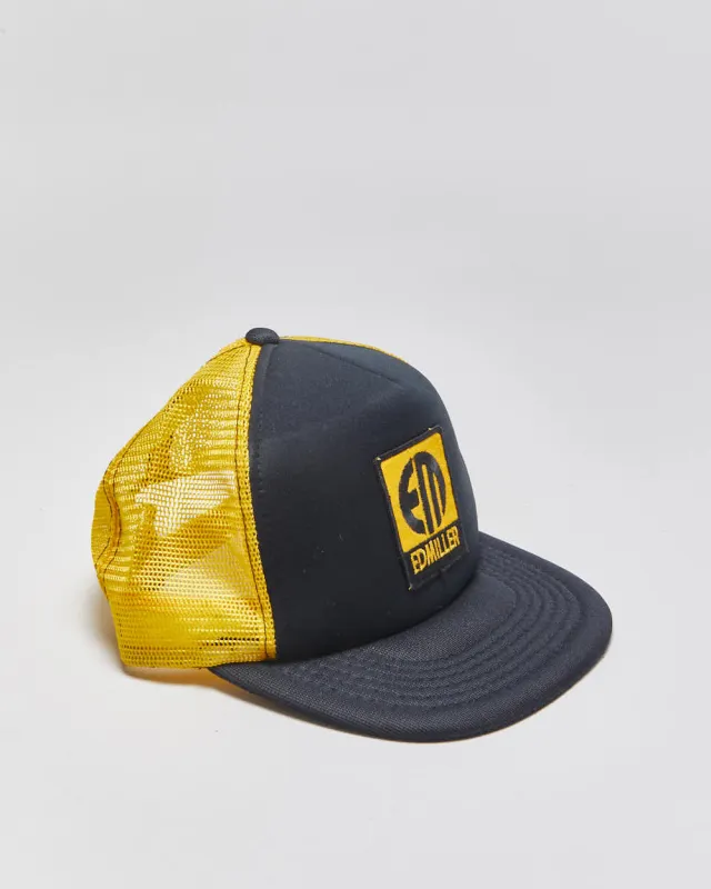 DS Vintage 1980s Ed Miller Electricals Flat Brim Trucker Hat - OS made by Rokit