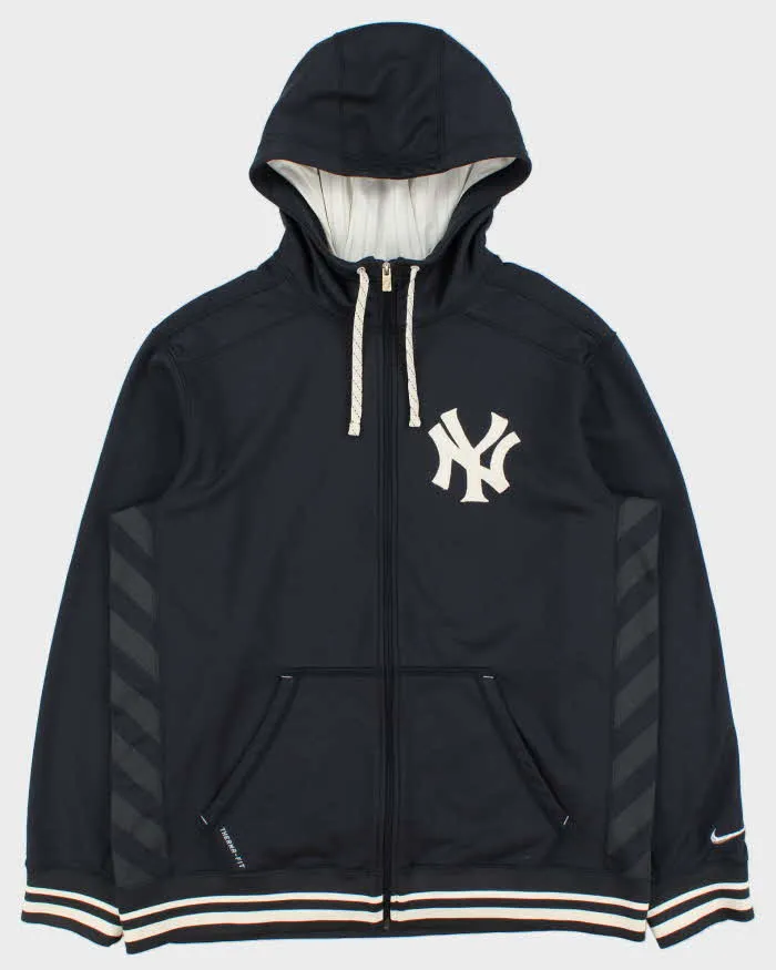 Vintage Nike N.Y Yankees Therma-Fit MLB Full-Zip Hoodie - L sold by Rokit