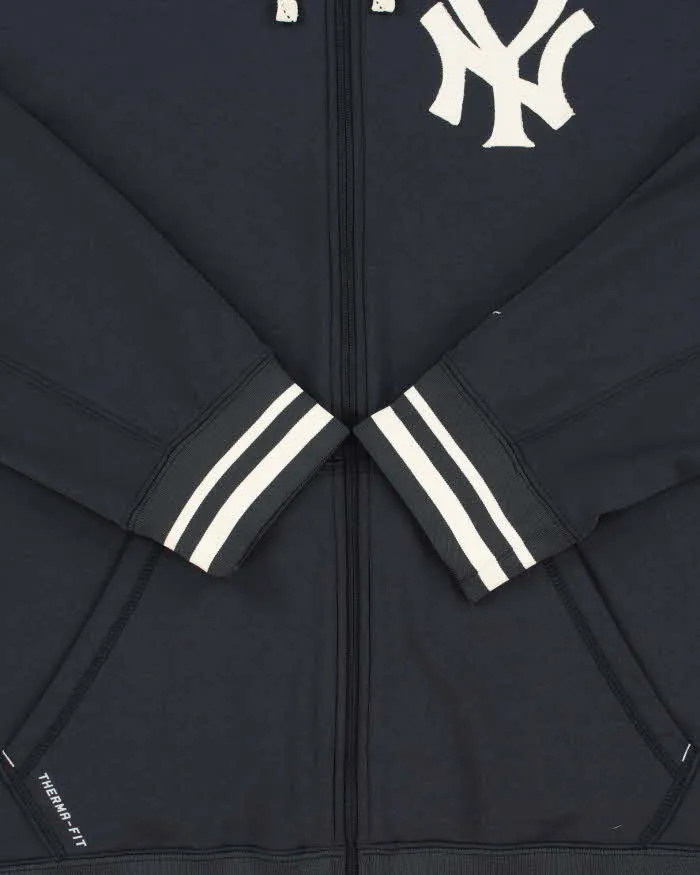 Vintage Nike N.Y Yankees Therma-Fit MLB Full-Zip Hoodie - L sold by Rokit product image thumbnail 4